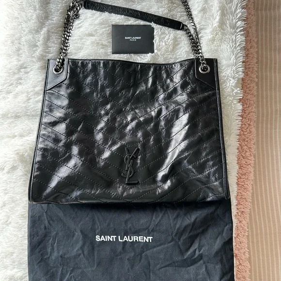 Yves Saint Laurent Black Tote Bag - Picture 9 of 15